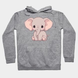 Simple drawn elephant Hoodie